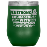 MeditateHealing.com Stainless Steel Vacuum Insulated Wine Tumbler