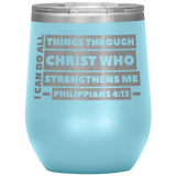 MeditateHealing.com Stainless Steel Vacuum Insulated Wine Tumbler