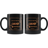 Bible Verses Black Mugs - Philippians 4:13 (Design 8) - Meditate Healing Christian Store