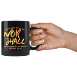Bible Verses Dishwasher Safe Black Mugs - Psalm 91:10 Design 8