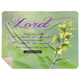 Bible Verses Premium Sherpa Mink Blanket - I Shall Be Healed ~Jeremiah 17:14~
