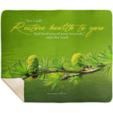 MeditateHealing.com | Bible Verses Premium Sherpa Mink Blanket