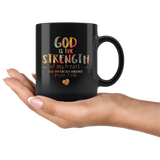 Bible Verses Black Mugs - Psalm 73:26 (Design 12) - Meditate Healing Christian Store