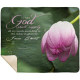 MeditateHealing.com | Bible Verses Premium Sherpa Mink Blanket