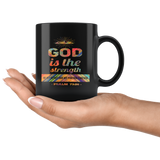 Bible Verses Black Mugs - Psalm 73:26 (Design 2) - Meditate Healing Christian Store