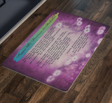 Bible Verses Anti-Slip Protective Doormat Prayer for Provision ~Psalm 23:1-6~ (Design: Misty 3)