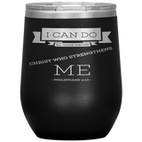 MeditateHealing.com Stainless Steel Vacuum Insulated Wine Tumbler