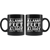 Bible Verses Black Mugs - Psalm 119:105 (Design 4) - Meditate Healing Christian Store