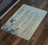 Bible Verses Anti-Slip Protective Doormat Prayer for Provision ~Psalm 23:1-6~ (Design: Bird 2)