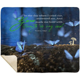 MeditateHealing.com | Bible Verses Premium Sherpa Mink Blanket