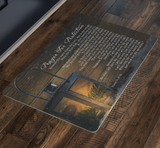 Bible Verses Anti-Slip Protective Doormat Prayer for Protection ~Psalm 91:9-16~ (Design: Lamp 1)
