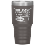 MeditateHealing.com 30oz Vacuum Tumbler