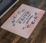 Bible Verses Anti-Slip Protective Doormat ~2 Corinthians 5:7~ Design 17