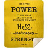 MeditateHealing.com | Bible Verses Premium Sherpa Mink Blanket