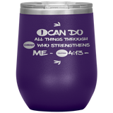 MeditateHealing.com Stainless Steel Vacuum Insulated Wine Tumbler
