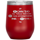 MeditateHealing.com Stainless Steel Vacuum Insulated Wine Tumbler