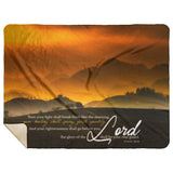 Bible Verses Premium Sherpa Mink Blanket - Your Healing Shall Spring Forth Speedily ~Isaiah 58:8~