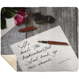 MeditateHealing.com | Bible Verses Premium Sherpa Mink Blanket