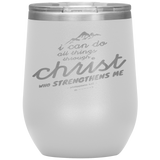 MeditateHealing.com Stainless Steel Vacuum Insulated Wine Tumbler