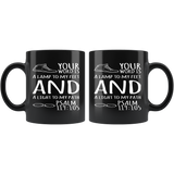 Bible Verses Black Mugs - Psalm 119:105 (Design 20) - Meditate Healing Christian Store