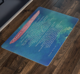 Bible Verses Anti-Slip Protective Doormat Prayer for Protection ~Psalm 91:9-16~ (Design: Dreamy 1)