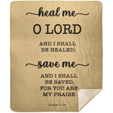 MeditateHealing.com | Bible Verses Premium Sherpa Mink Blanket