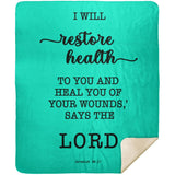 MeditateHealing.com | Bible Verses Premium Sherpa Mink Blanket