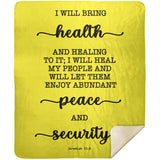 MeditateHealing.com | Bible Verses Premium Sherpa Mink Blanket