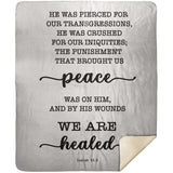 MeditateHealing.com | Bible Verses Premium Sherpa Mink Blanket