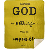 MeditateHealing.com | Bible Verses Premium Sherpa Mink Blanket