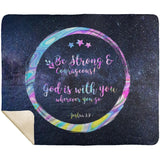 MeditateHealing.com | Bible Verses Premium Sherpa Mink Blanket
