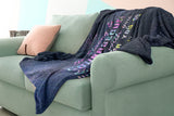 Bible Verses Premium Mink Sherpa Blanket - God Is With You ~Joshua 1:9~ Design 10
