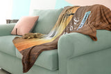 Bible Verses Premium Sherpa Mink Blanket - Let There Be Light ~Genesis 1:3~