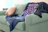 Bible Verses Premium Mink Sherpa Blanket - God Is With You ~Joshua 1:9~ Design 3