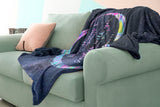 Bible Verses Premium Mink Sherpa Blanket - God Is With You ~Joshua 1:9~ Design 14