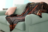 Bible Verses Premium Mink Sherpa Blanket - Prayer for Protection ~Psalm 91:9-16~ (Design: Lamp 1)