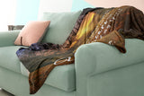 Bible Verses Premium Sherpa Mink Blanket - You Granted Me Life And Favor ~Job 10:12~