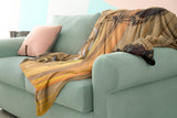 Bible Verses Premium Sherpa Mink Blanket - Cast Your Burden On The Lord ~Psalm 55:22~