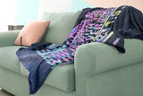Bible Verses Premium Mink Sherpa Blanket - God Is With You ~Joshua 1:9~ Design 8