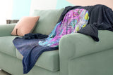 Bible Verses Premium Mink Sherpa Blanket - God Is With You ~Joshua 1:9~ Design 13