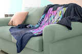 Bible Verses Premium Mink Sherpa Blanket - God Is With You ~Joshua 1:9~ Design 15