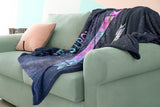 Bible Verses Premium Mink Sherpa Blanket - God Is With You ~Joshua 1:9~ Design 11