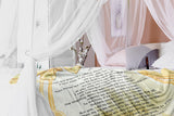 Bible Verses Premium Mink Sherpa Blanket - Prayer for Salvation ~Jonah 2:2-9~ (Design: Butterfly 3)