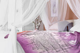 Bible Verses Premium Mink Sherpa Blanket - Prayer for Salvation ~Jonah 2:2-9~ (Design: Misty 3)