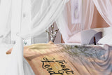 Bible Verses Premium Sherpa Mink Blanket - Trust the Lord ~Psalm 118:8~
