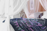 Bible Verses Premium Mink Sherpa Blanket - God Is With You ~Joshua 1:9~ Design 6