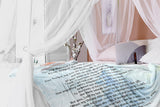 Bible Verses Premium Mink Sherpa Blanket - Prayer for Salvation ~Jonah 2:2-9~ (Design: Dreamy 2)