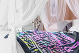 Bible Verses Premium Mink Sherpa Blanket - God Is With You ~Joshua 1:9~ Design 8