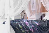 Bible Verses Premium Mink Sherpa Blanket - God Is With You ~Joshua 1:9~ Design 10