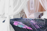 Bible Verses Premium Mink Sherpa Blanket - God Is With You ~Joshua 1:9~ Design 17